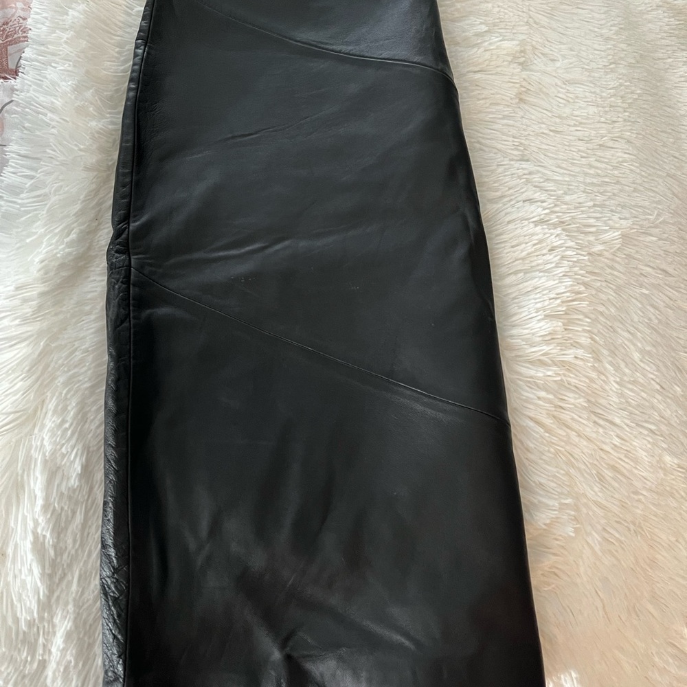 Garson Leather Skirt View 6